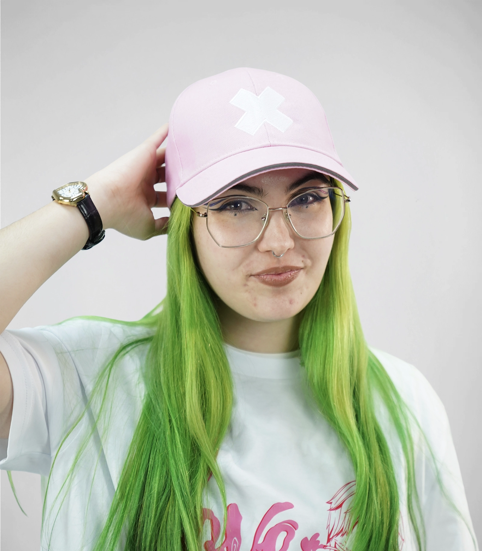 gorra tony tony chopper rosa x blanca chopper